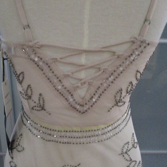 Forever 21 Contemporary Sheer Beaded Spaghetti Strap Maxi Dress - Picture 6 of 10